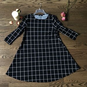 Black and White Checkered Dress